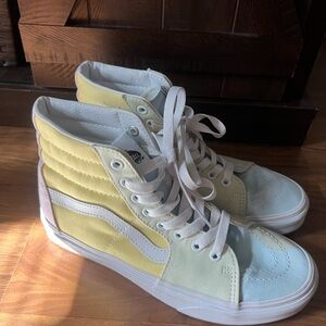 Size 8.5 pastel high top vans